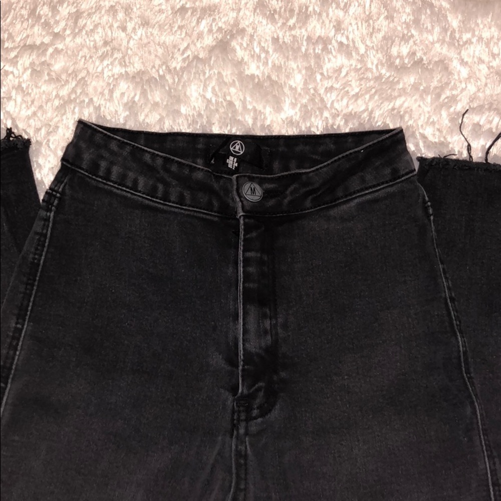 black Missguided high waisted skinny jeans sz 2